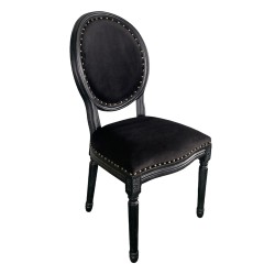 LOUIS ΚΑΡΕΚΛΑ ΜΑΥΡΟ 49x49x99cm