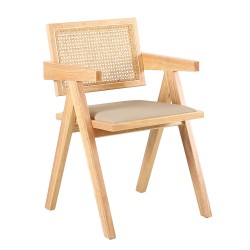 SAMURAI ΚΑΡΕΚΛΑ ΦΥΣΙΚΟ BEIGE 50x50x80cm