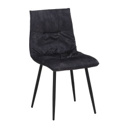 LINEA ΚΑΡΕΚΛΑ ΑΝΘΡΑΚΙ ΜΑΥΡΟ 47x55x86cm