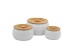 CURVE ΔΟΧΕΙΟ ΑΠΟΘΗΚΕΥΣΗΣ ΜΕ ΚΑΠΑΚΙ SET 3ΤΜΧ 16x16x23cm ΠΟΡΣΕΛΑΝΗ ΛΕΥΚΟ ΦΥΣΙΚΟ BAMBOO CURVE ΔΟΧΕΙΟ ΑΠΟΘΗΚΕΥΣΗΣ ΜΕ ΚΑΠΑΚΙ SET 3ΤΜΧ 16x16x23cm ΠΟΡΣΕΛΑΝΗ ΛΕΥΚΟ ΦΥΣΙΚΟ BAMBOO
