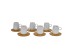 RIPPLE ΚΟΥΠΑ ESPRESSO SET 6ΤΜΧ 26x23x6cm ΠΟΡΣΕΛΑΝΗ ΛΕΥΚΟ ΦΥΣΙΚΟ BAMBOO RIPPLE ΚΟΥΠΑ ESPRESSO SET 6ΤΜΧ 26x23x6cm ΠΟΡΣΕΛΑΝΗ ΛΕΥΚΟ ΦΥΣΙΚΟ BAMBOO