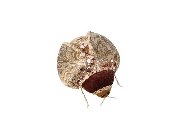 PRINCESS BROCADE ΧΡΙΣΤΟΥΓΕΝΝΙΑΤΙΚΟ ΔΙΑΚΟΣΜΗΤΙΚΟ ΣΚΑΘΑΡΙ 13x13x7cm FOAM ΠΟΛΥΧΡΩΜΟ ΥΦΑΣΜΑ