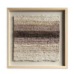 EARTHSCAPE SQUARE ΠΙΝΑΚΑΣ ΔΙΑΚΟΣΜΗΣΗΣ 80x80x4cm ΧΑΡΤΙ ΜΠΕΖ ΚΑΦΕ ΓΥΑΛΙ ΦΥΣΙΚΟ
