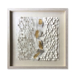 VITALITY ΠΙΝΑΚΑΣ ΔΙΑΚΟΣΜΗΣΗΣ 60x60x4cm PEVA ΜΠΕΖ ΧΡΥΣΟ ΓΥΑΛΙ ΦΥΣΙΚΟ