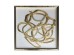 WILD SOUL ΠΙΝΑΚΑΣ ΔΙΑΚΟΣΜΗΣΗΣ 80x80x4cm MDF ΧΡΥΣΟ ΛΕΥΚΟ ΓΥΑΛΙ ΧΡΥΣΟ