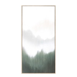 LOST IN NATURE ΠΙΝΑΚΑΣ ΔΙΑΚΟΣΜΗΣΗΣ 45x90x5cm ΚΑΜΒΑΣ ΛΕΥΚΟ ΠΡΑΣΙΝΟ ΞΥΛΟ ΦΥΣΙΚΟ