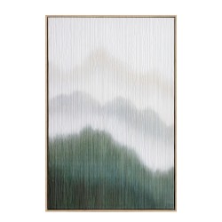 LOST IN NATURE ΠΙΝΑΚΑΣ ΔΙΑΚΟΣΜΗΣΗΣ 60x90x5cm ΚΑΜΒΑΣ ΛΕΥΚΟ ΠΡΑΣΙΝΟ ΞΥΛΟ ΦΥΣΙΚΟ