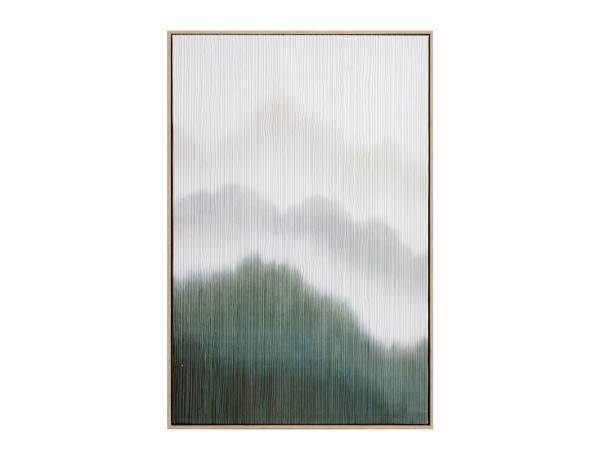 LOST IN NATURE ΠΙΝΑΚΑΣ ΔΙΑΚΟΣΜΗΣΗΣ 60x90x5cm ΚΑΜΒΑΣ ΛΕΥΚΟ ΠΡΑΣΙΝΟ ΞΥΛΟ ΦΥΣΙΚΟ