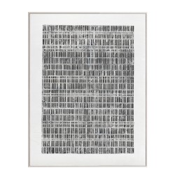 SOMETIMES ΠΙΝΑΚΑΣ ΔΙΑΚΟΣΜΗΣΗΣ 90x120x5cm ΚΑΜΒΑΣ ΛΕΥΚΟ ΜΑΥΡΟ ΞΥΛΟ ΛΕΥΚΟ