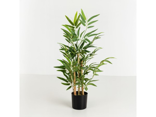 BAMBOO ΦΥΤΟ ΤΕΧΝΗΤΟ ΣΕ ΓΛΑΣΤΡΑ 70cm POLYESTER ΠΡΑΣΙΝΟ PVC