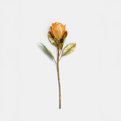 MAGNOLIA ΛΟΥΛΟΥΔΙ ΤΕΧΝΗΤΟ 58cm ΥΦΑΣΜΑ TERRACOTTA ΚΙΤΡΙΝΟ ΠΡΑΣΙΝΟ PVC