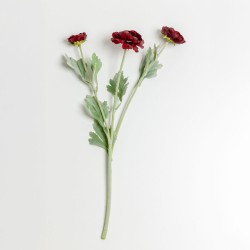 RANUNCULUS ΛΟΥΛΟΥΔΙ ΤΕΧΝΗΤΟ 51cm POLYESTER ΜΠΟΡΝΤΩ ΠΡΑΣΙΝΟ