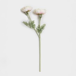 RANUNCULUS ΛΟΥΛΟΥΔΙ ΤΕΧΝΗΤΟ 58cm POLYESTER ΡΟΖ ΛΕΥΚΟ ΠΡΑΣΙΝΟ