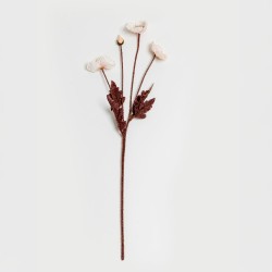 POPPY ΛΟΥΛΟΥΔΙ ΤΕΧΝΗΤΟ 60cm POLYESTER ΜΠΕΖ ΠΡΑΣΙΝΟ