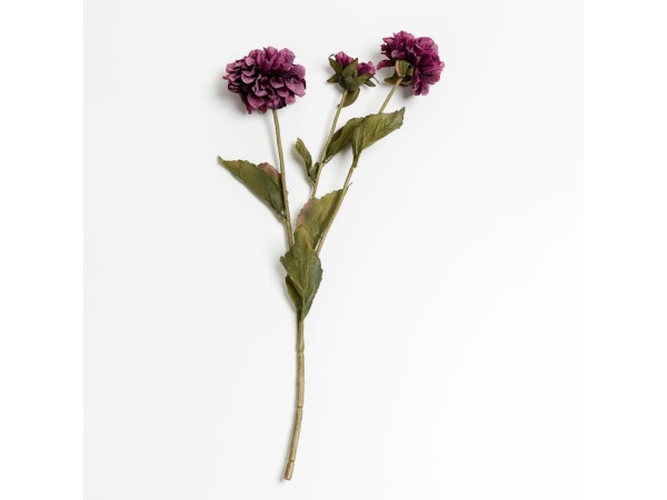 ZINNIA ΛΟΥΛΟΥΔΙ ΤΕΧΝΗΤΟ 52cm POLYESTER ΜΩΒ ΠΡΑΣΙΝΟ