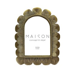 ELISHA ΚΟΡΝΙΖΑ 17x2x21cm POLYRESIN ΧΡΥΣΟ ΓΥΑΛΙ
