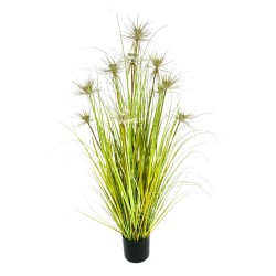 SUNNY FLOWER ΦΥΤΟ ΤΕΧΝΗΤΟ ΣΕ ΓΛΑΣΤΡΑ 120cm PVC ΠΡΑΣΙΝΟ