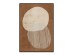 CONVEX ΠΙΝΑΚΑΣ ΔΙΑΚΟΣΜΗΣΗΣ 60x90x4cm ΚΑΜΒΑΣ TERRACOTTA ΜΠΕΖ MDF ΚΑΦΕ