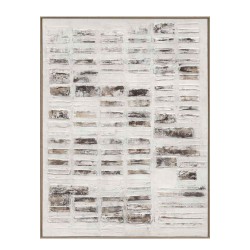 ELYSIAN ΠΙΝΑΚΑΣ ΔΙΑΚΟΣΜΗΣΗΣ 90x120x5cm ΚΑΜΒΑΣ ΛΕΥΚΟ ΜΠΕΖ ΚΑΦΕ ΓΚΡΙ ΞΥΛΟ ΦΥΣΙΚΟ