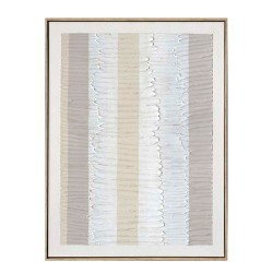 EVIK ΠΙΝΑΚΑΣ ΔΙΑΚΟΣΜΗΣΗΣ 60x80x4cm ΚΑΜΒΑΣ ΛΕΥΚΟ ΜΠΕΖ ΓΚΡΙ ΞΥΛΟ ΦΥΣΙΚΟ