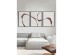 RENEWAL ΠΙΝΑΚΑΣ SET 3ΤΜΧ 80x180x4cm ΚΑΜΒΑΣ ΛΕΥΚΟ ΜΠΟΡΝΤΩ MDF ΜΑΥΡΟ