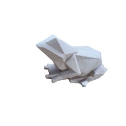 FROG B ΔΙΑΚΟΣΜΗΤΙΚΟ ΒΑΤΡΑΧΟΣ 25x16x14cm POLYRESIN ΜΠΕΖ