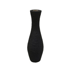 NUBIA ΒΑΖΟ 20x20x62cm ΞΥΛΟ ΕΛΑΤΟΥ ΜΑΥΡΟ