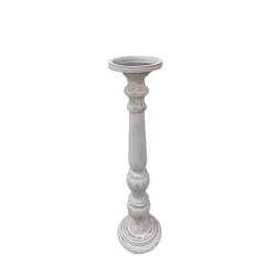 SIKINOS ΚΗΡΟΠΗΓΙΟ 18x18x68cm MDF WHITE WASHED