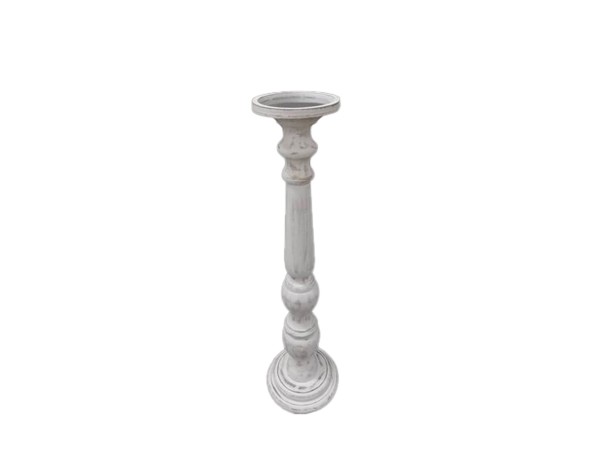 SIKINOS ΚΗΡΟΠΗΓΙΟ 18x18x68cm MDF WHITE WASHED SIKINOS ΚΗΡΟΠΗΓΙΟ 18x18x68cm MDF WHITE WASHED