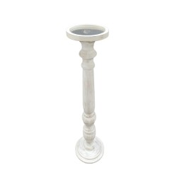 SIKINOS ΚΗΡΟΠΗΓΙΟ 20x20x82cm MDF WHITE WASHED