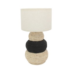 NUBIA ΦΩΤΙΣΤΙΚΟ 30x30x57cm ΣΧΟΙΝΙ ΦΥΣΙΚΟ ΜΑΥΡΟ ΥΦΑΣΜΑ