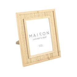 KAMIRA L ΚΟΡΝΙΖΑ 32x2x37cm RATTAN ΦΥΣΙΚΟ ΓΥΑΛΙ
