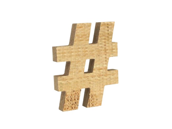 KAMIRA ΔΙΑΚΟΣΜΗΤΙΚΟ 16x3x20cm MDF ΦΥΣΙΚΟ RATTAN