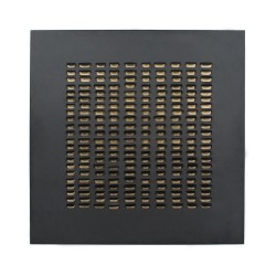 ESCAPE ΠΙΝΑΚΑΣ ΔΙΑΚΟΣΜΗΣΗΣ 80x80x5cm ΜΕΤΑΛΛΟ ΜΑΥΡΟ ΧΡΥΣΟ MDF