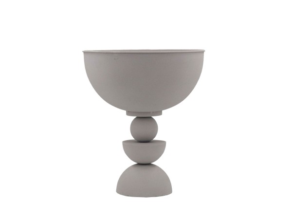 UP : DOWN ΜΠΩΛ ΜΕ ΠΟΔΙ 31x31x36cm ΜΕΤΑΛΛΟ ΛΕΥΚΟ UP : DOWN ΜΠΩΛ ΜΕ ΠΟΔΙ 31x31x36cm ΜΕΤΑΛΛΟ ΛΕΥΚΟ