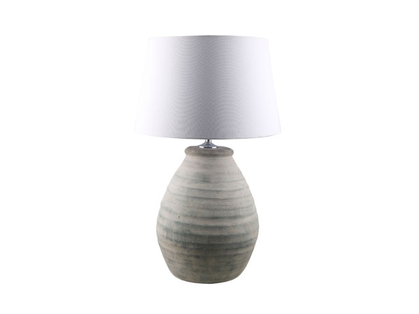 DILOS ΦΩΤΙΣΤΙΚΟ ΕΠΙΤΡΑΠΕΖΙΟ 35x35x80cm ΚΕΡΑΜΙΚΟ ΛΕΥΚΟ ΓΚΡΙ ΛΙΝΟ ΛΕΥΚΟ