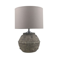 FESTOS ΦΩΤΙΣΤΙΚΟ ΕΠΙΤΡΑΠΕΖΙΟ 26x26x50cm ΚΕΡΑΜΙΚΟ ΓΚΡΙ ΚΑΦΕ ΛΙΝΟ ΜΠΕΖ