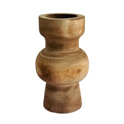 KENGO ΒΑΖΟ 17x17x31cm ΞΥΛΟ ΦΥΣΙΚΟ