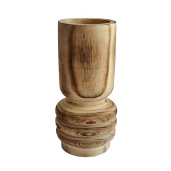 KENGO ΒΑΖΟ 16x16x34cm ΞΥΛΟ ΦΥΣΙΚΟ