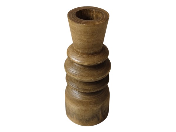 CEDAR ΒΑΖΟ 10x10x24cm ΞΥΛΟ ΚΑΦΕ