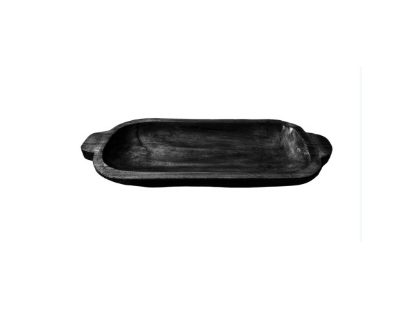NUBIA ΔΙΣΚΟΣ ΔΙΑΚΟΣΜΗΣΗΣ 63x24x6cm ΞΥΛΟ ΜΑΥΡΟ