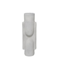 NATHEN ΒΑΖΟ 13x10x36cm ΑΛΟΥΜΙΝΙΟ ΛΕΥΚΟ