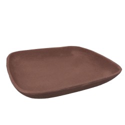 NATHEN ΔΙΣΚΟΣ ΔΙΑΚΟΣΜΗΣΗΣ 27x27x5cm ΑΛΟΥΜΙΝΙΟ TERRACOTTA