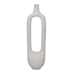 FINTON ΒΑΖΟ 17x14x62cm ΑΛΟΥΜΙΝΙΟ ΛΕΥΚΟ