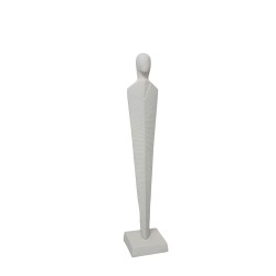 FINTON ΔΙΑΚΟΣΜΗΤΙΚΗ ΦΙΓΟΥΡΑ 10x10x53cm ΑΛΟΥΜΙΝΙΟ ΛΕΥΚΟ