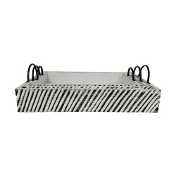 RONAN ΔΙΣΚΟΣ SET 3ΤΜΧ 60x40x10cm ΞΥΛΟ ΚΑΦΕ ΜΠΕΖ