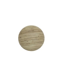 CEBO L ΔΙΑΚΟΣΜΗΤΙΚΗ ΜΠΑΛΑ 17x17x17cm ΞΥΛΟ ΦΥΣΙΚΟ