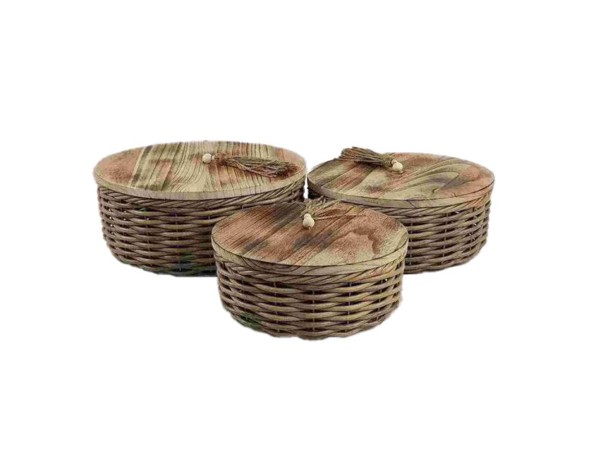 KEGAN ΚΟΥΤΙ ΑΠΟΘΗΚΕΥΣΗΣ ΣΕΤ 3ΤΜΧ 41x41x17cm ΞΥΛΟ ΚΑΦΕ RATTAN KEGAN ΚΟΥΤΙ ΑΠΟΘΗΚΕΥΣΗΣ ΣΕΤ 3ΤΜΧ 41x41x17cm ΞΥΛΟ ΚΑΦΕ RATTAN