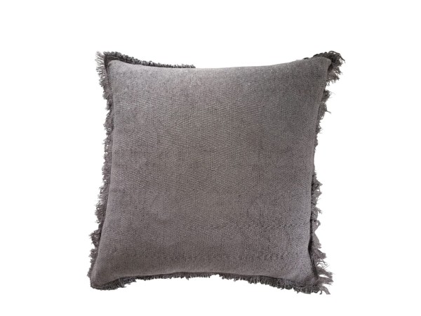 RASUL ΔΙΑΚΟΣΜΗΤΙΚΟ ΜΑΞΙΛΑΡΙ 45x45cm ΥΦΑΣΜΑ ΓΚΡΙ POLYESTER