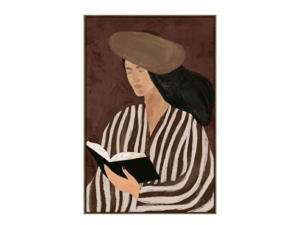 LITERARY CALM ΠΙΝΑΚΑΣ ΔΙΑΚΟΣΜΗΤΙΚΟΣ ΜΕ ΚΟΡΝΙΖΑ 80x120x4cm ΚΑΜΒΑΣ ΚΑΦΕ PP LITERARY CALM ΠΙΝΑΚΑΣ ΔΙΑΚΟΣΜΗΤΙΚΟΣ ΜΕ ΚΟΡΝΙΖΑ 80x120x4cm ΚΑΜΒΑΣ ΚΑΦΕ PP